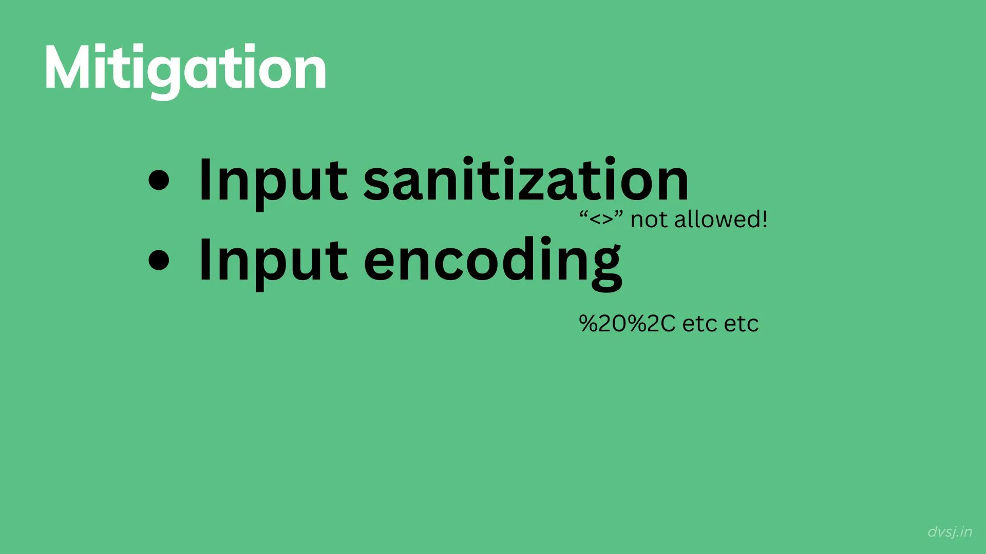 solution to injection: restrict chars or encode them