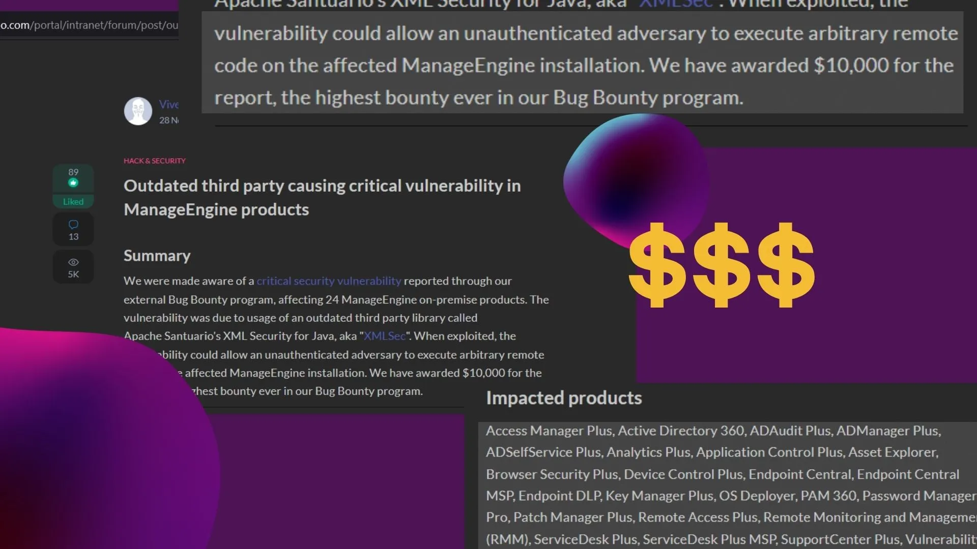 let's get to the issue now