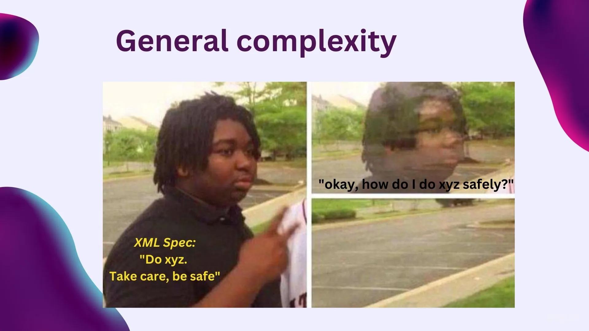 there's also the problem of the XML spec not helping out. For eg., this order of validation (<KeyInfo> first then <SignedInfo>) should have been in the spec/docs, but is mentioned nowhere.