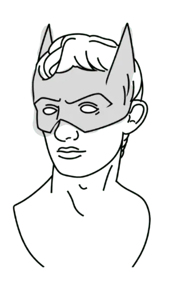 masked bust