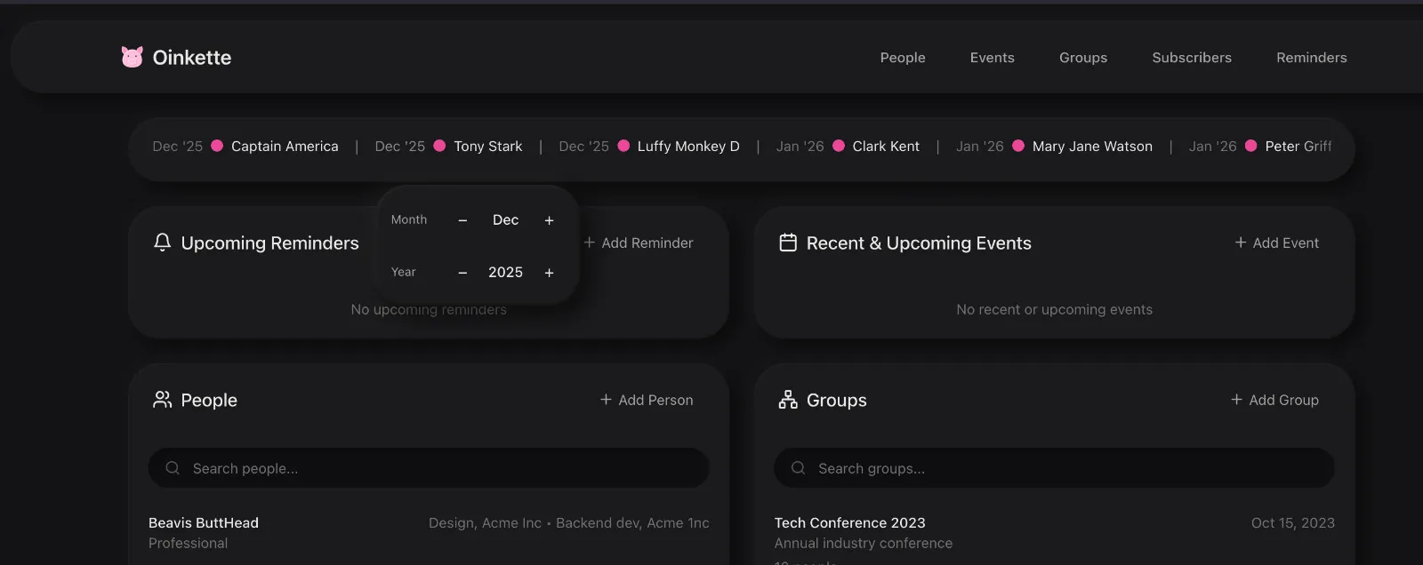 my own PRM. Has a streamer mode so all PII is anonymized.